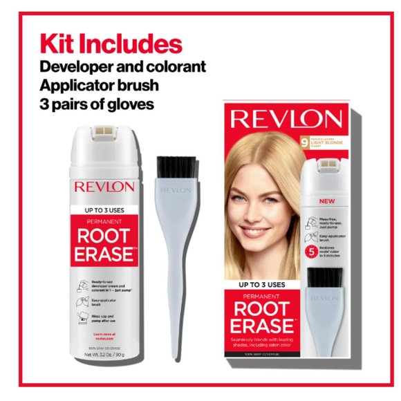 Permanent Hair Color by Revlon Root Erase 4B Burgundy 3.2 fl oz  Up to 3 Uses !! - Picture 5 of 8